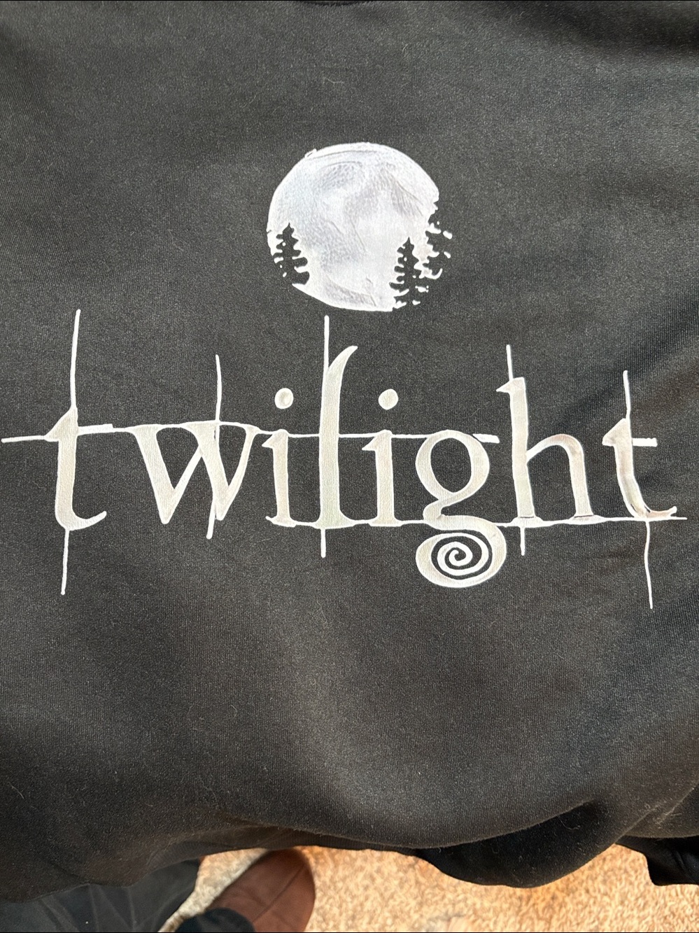 Twilight Logo Black Crewneck Sweatshirt 3X - Picture 2 of 4